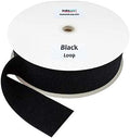 3 in Black Sew-On Loop Side Only - Durable Nylon Fastener