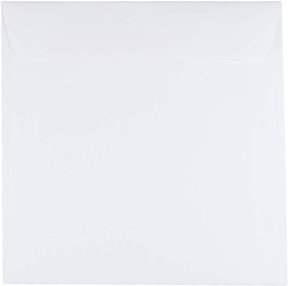 JAM PAPER 7 x 7 Square Invitation Envelopes - Bulk 1000 Pack