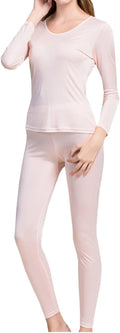 Womens Silk Long Underwear Set - Mulberry Silk Long Johns Thermal