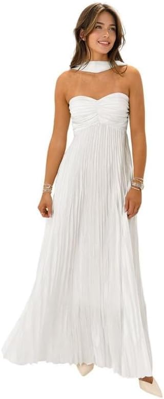 Womens Chiffon Bridesmaid Dresses with Scarf for Any Occasion