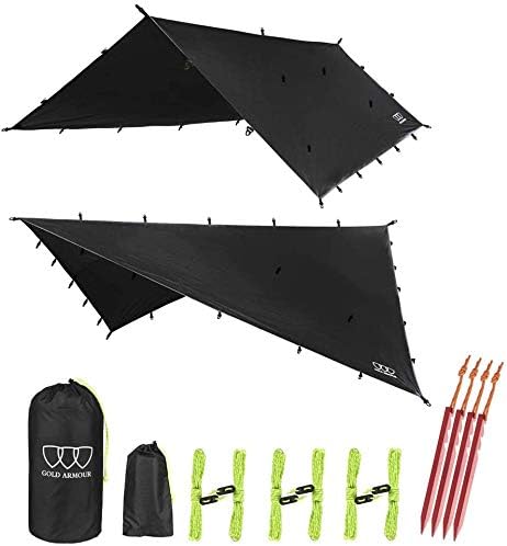 Gold Armour Rainfly Tarp Hammock for Ultimate Weather Protection