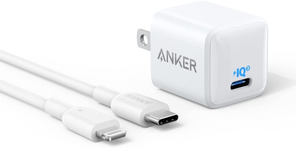 Anker 20W Fast Charger + 6ft Lightning Cable