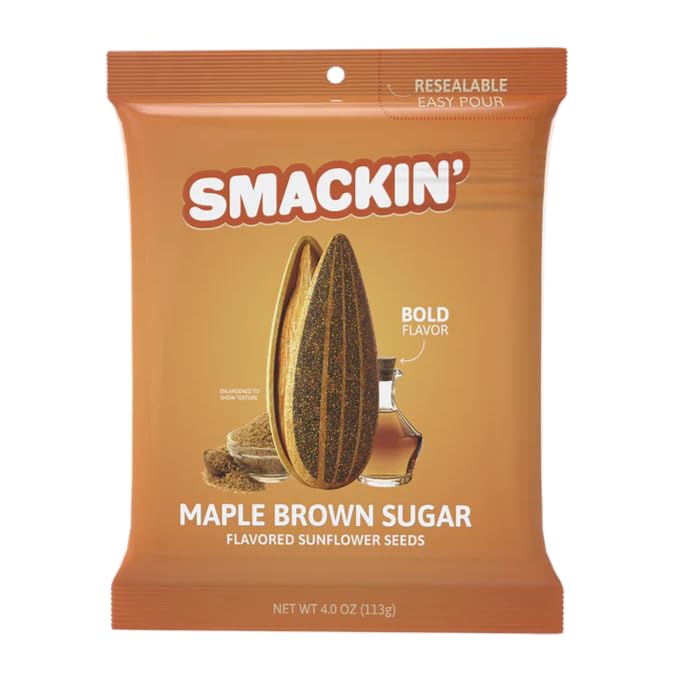 SMACKIN' Sunflower Seeds - Roasted Jumbo Maple Brown Sugar Treat