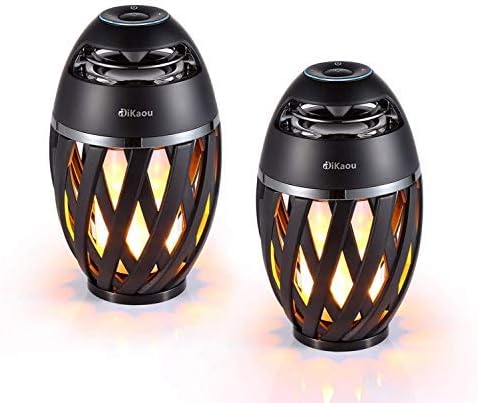 LED Flame Speaker for Outdoor Fun with Enhanced Bass and Lights