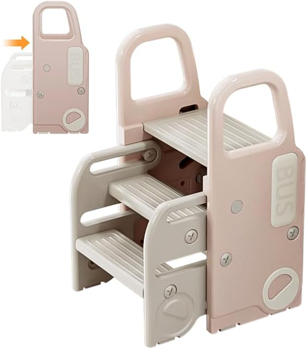 UNICOO 2-in-1 Step Stool for Toddlers - Safe & Space-Saving