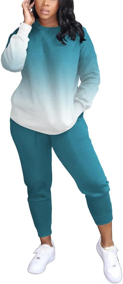 Comfy Two Piece Outfits For Women Casual Long Sleeve Sweatsuits