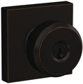 SCHLAGE Bowery Knob with Collins Trim Keyed Entry Lock - Aged Bronze