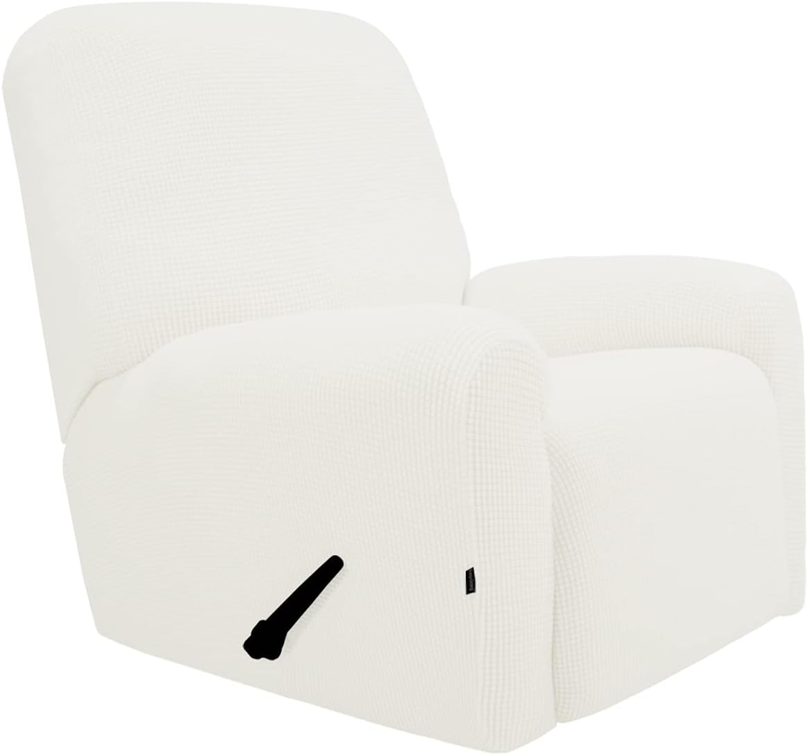 PureFit Stretch Recliner Sofa Slipcover for Kids, Cream Color