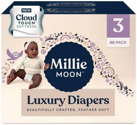Ultra Absorbent Millie Moon Diapers - Stay Dry All Day!