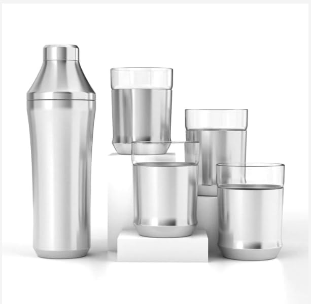 Elevated Craft Premium Cocktail Shaker - Innovative Measuring System