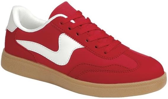 Forever Link Modern-12 Women's Low Top Lace-up Fashion Sneakers