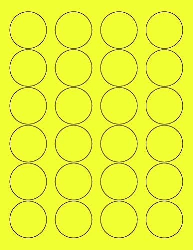 Neon Color High Light Fluorescent Labels for Laser & Inkjet