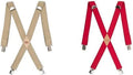 Men's 1-1/4ft Solid Straight Clip Suspenders - Heavy Duty Fit