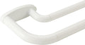 Double Curtain Rods White 72-144 in - Room Darkening Dual Rod