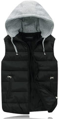 Gihuo Women's Puffer Vest Hooded Quilted Padded Warm Jacket