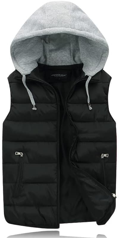 Gihuo Women's Puffer Vest: Warm Quilted Hooded Jacket for Winter