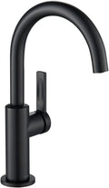 KRAUS Oletto Single Handle Kitchen Bar Faucet in Matte Black - Compact