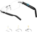 Smart Glasses Rimless Smartglasses Sunglasses with Bluetooth Speaker