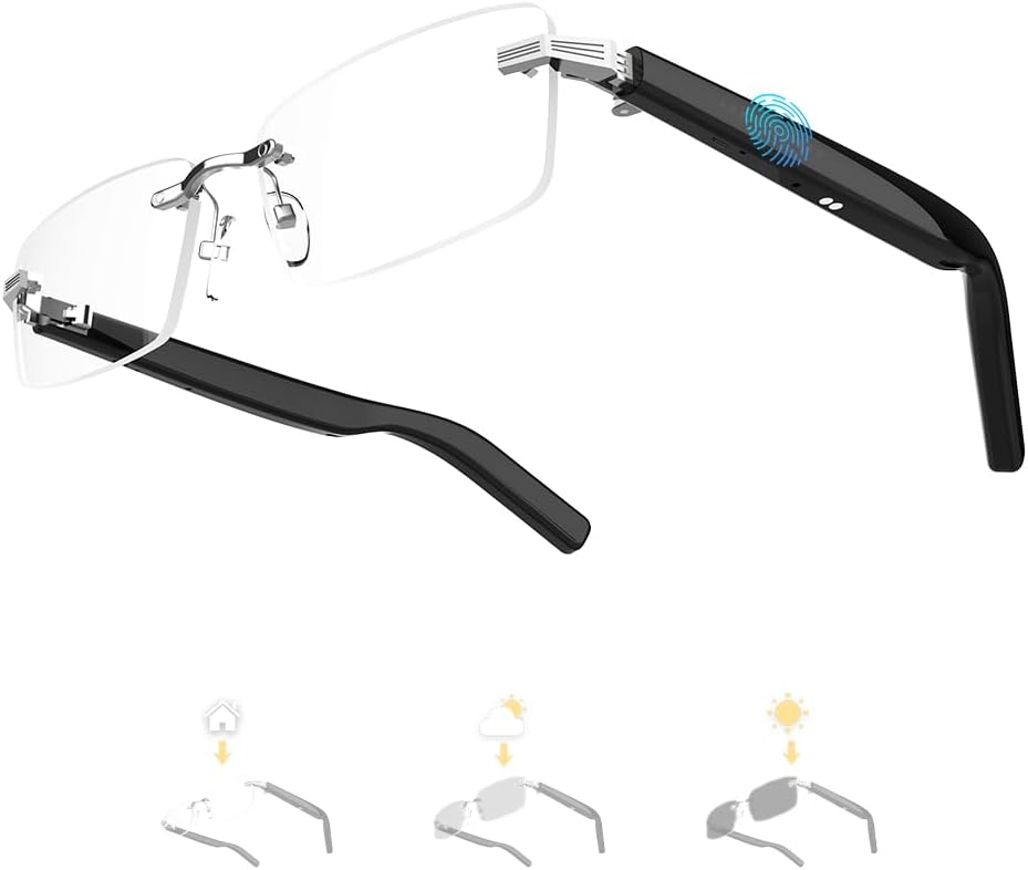 Smart Glasses with Bluetooth Speaker and UV Protection Features
