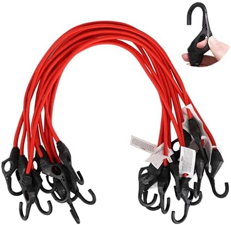 10PK 32 Heavy Duty Bungee Cords - Secure Your Cargo!