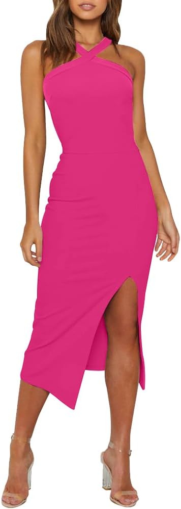 OWIN Women 2025 Sexy Halter Cocktail Wedding Guest Dresses