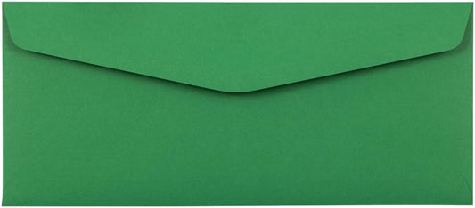 JAM PAPER #10 Business Colored Envelopes in Green Recycled Bulk
