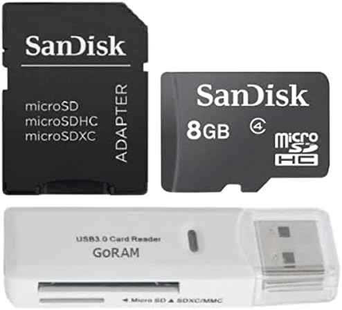 SanDisk 8GB Class 4 MicroSD Card Bundle with GoRAM Reader