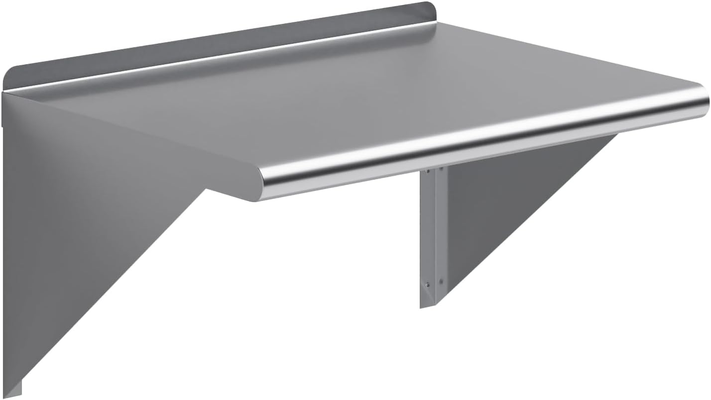 Stainless Steel Wall Shelf for Kitchen and Utility Room Use