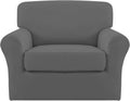 Easy-Going 2 Pieces Microfiber Stretch Chair Slipcover - Soft Stretch