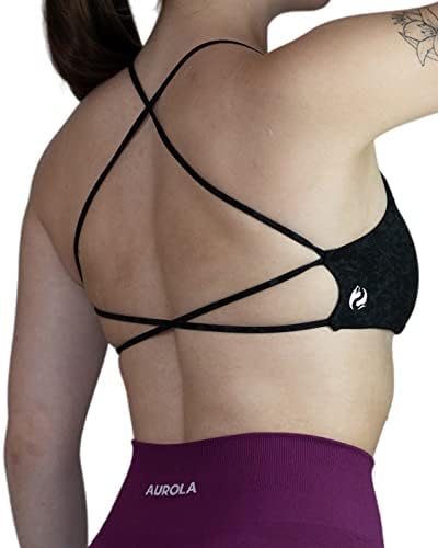 AUROLA Workout Sports Bras for Women - Light Support Gym Bra