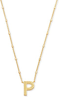 Kendra Scott Letter P Pendant Necklace in Gold - Personalized Gift