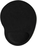 Black Mice Mat Computer Game Mouse Wrist Pad - Ergonomic Gel Support