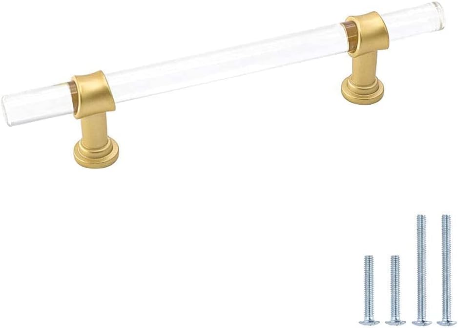 Stylish 5 Inch Acrylic Cabinet Pulls for Modern Interiors
