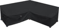 Heavy Duty Outdoor Sectional Cover for V-Shaped 5-Seater Sofa