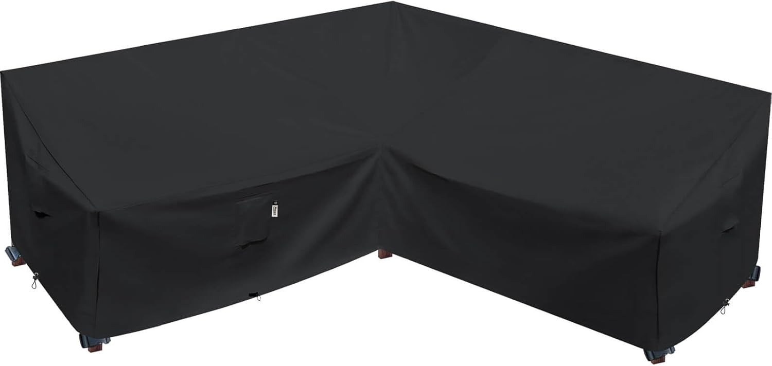 Heavy Duty Outdoor Sectional Cover for V-Shaped 5-Seater Sofa