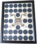 Custom Poker Chip Frame Display with Life Behind Bars - Vertical
