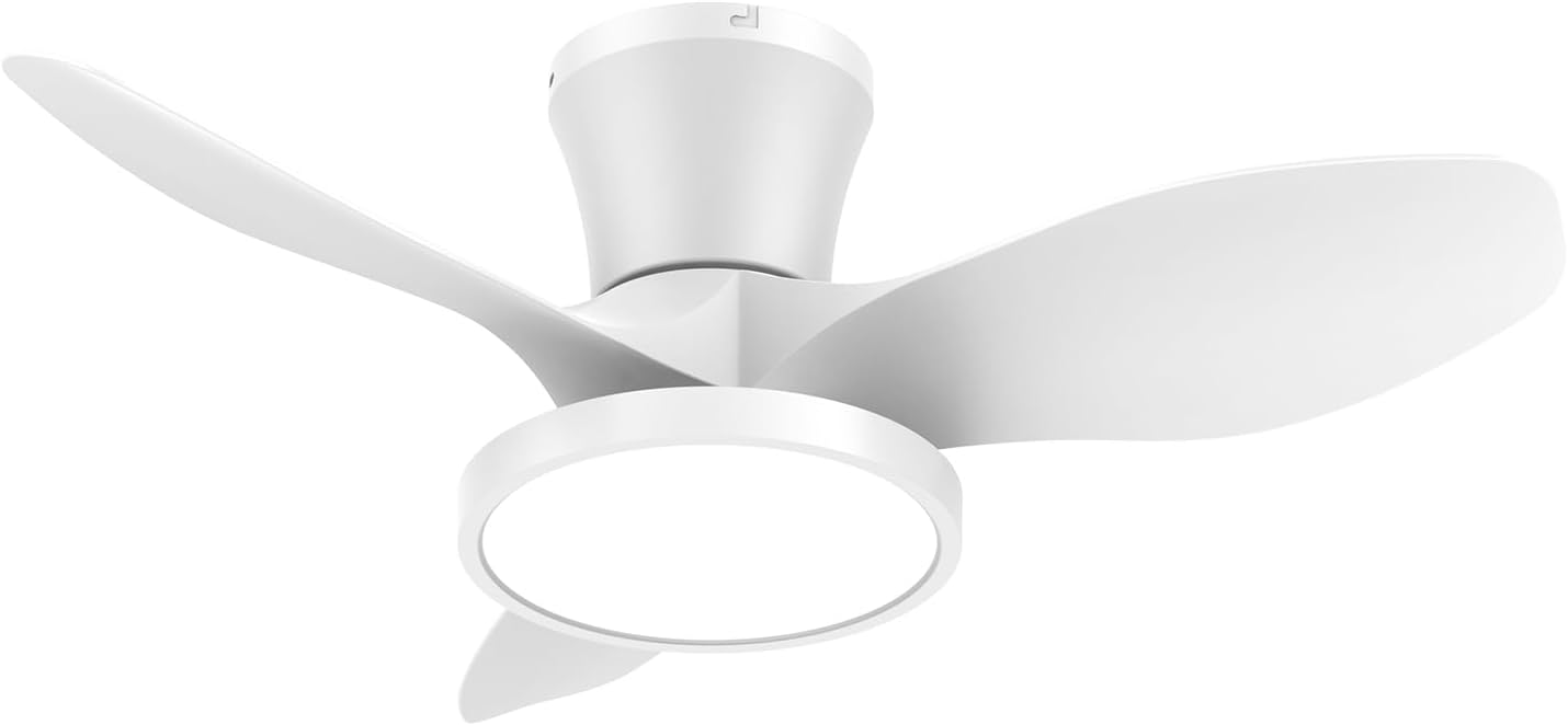 ocioc Quiet Ceiling Fan with LED Light for Home Use