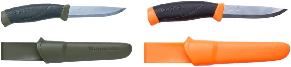 Mora Companion Fixed-Blade Knife with 4.1 Inch Carbon Steel Blade