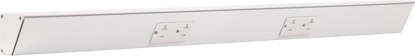 Task Lighting TR Series Angle Power Strip - 30 inch White