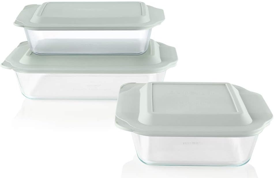 Pyrex Deep Glass Baking Dish Set for Versatile Kitchen Use
