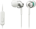 Sony Deep Bass Earphones - Smartphone Control, Metallic White