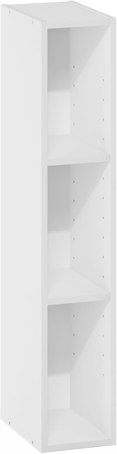 Furinno 3-Tier White Storage Shelf - Maximize Space!