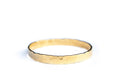 3mm Wide Gold Thumb Ring for Women - Hand Hammered 14k Gold Filled