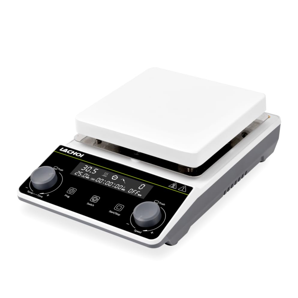 Magnetic Stirrer Hot Plate with LCD Display for Precision Mixing