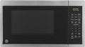 GE 900W Microwave Oven - 7 Auto Settings, Child-Lock - Compact Stainless Steel