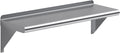 Stainless Steel Wall Shelf 30in x 10in - Heavy Duty Kitchen