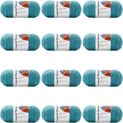 Soft Classic Solid Yarn 12 Pack for Creative Projects