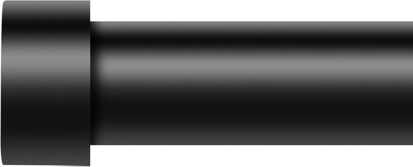 Black Curtain Rods for Windows 170 to 240 Inch, Heavy Duty