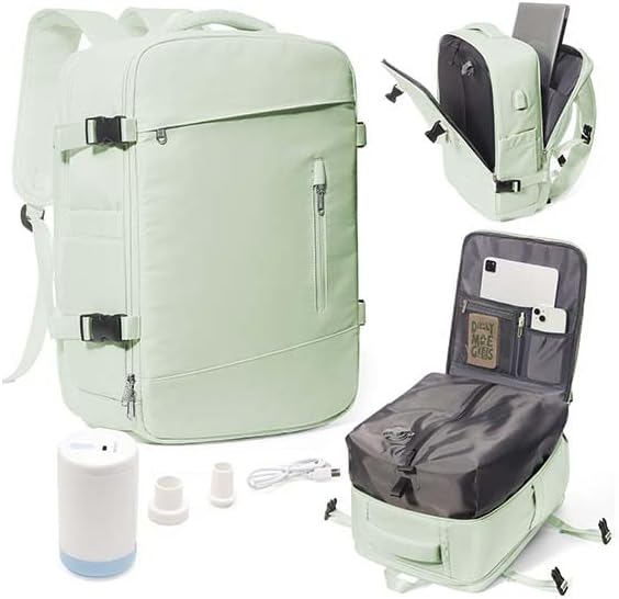 Travel Backpack for Women Men with Shoe Compartment and USB