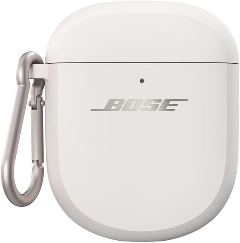 Bose White Smoke Earbud Case: Wireless Charging